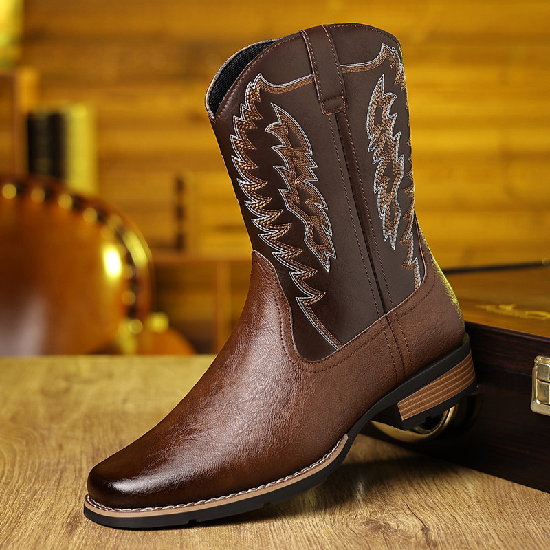 Embroidery Stitch - Stivali da Cowboy da Uomo con