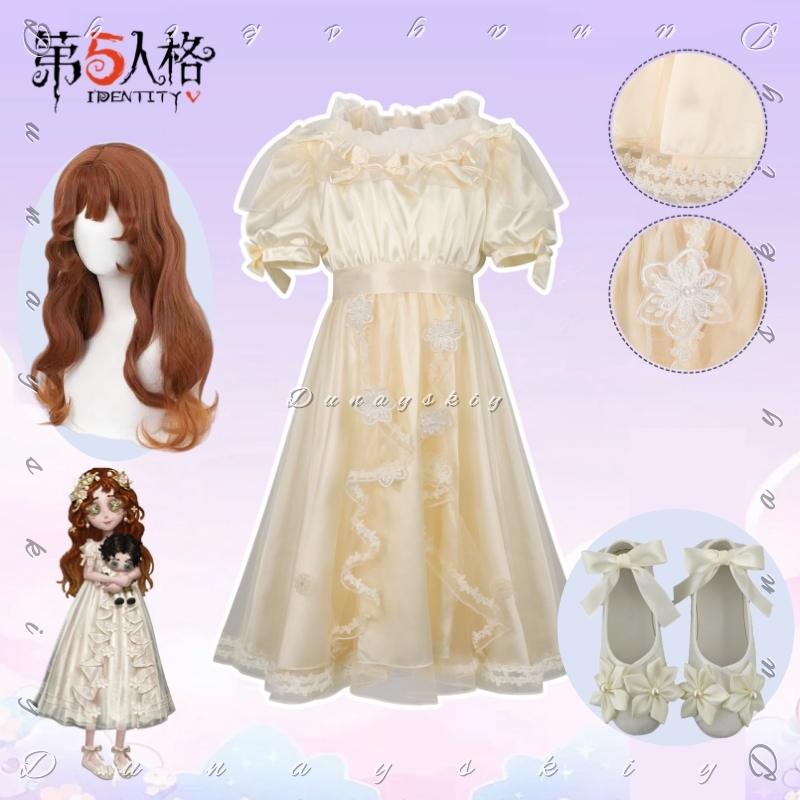 Embroidery Yellow Dress - Costume Cosplay Identity V Little Girl