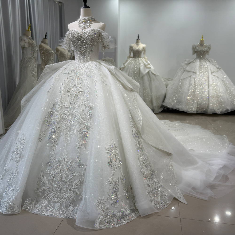Embroidery Organza - Abiti da Sposa Stile Ball Gown