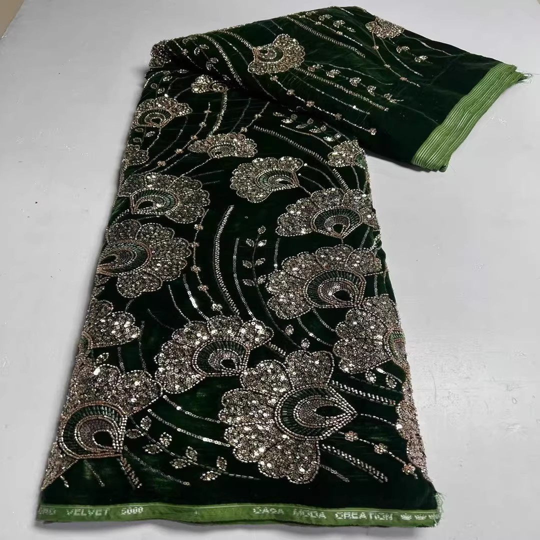 Embroidery Beads - Tessuto in velluto nuovo da 5