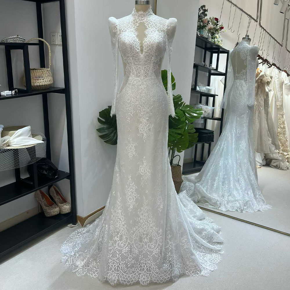 Abito da sposa a sirena con ri - Embroidery Organza recensione e prezzo