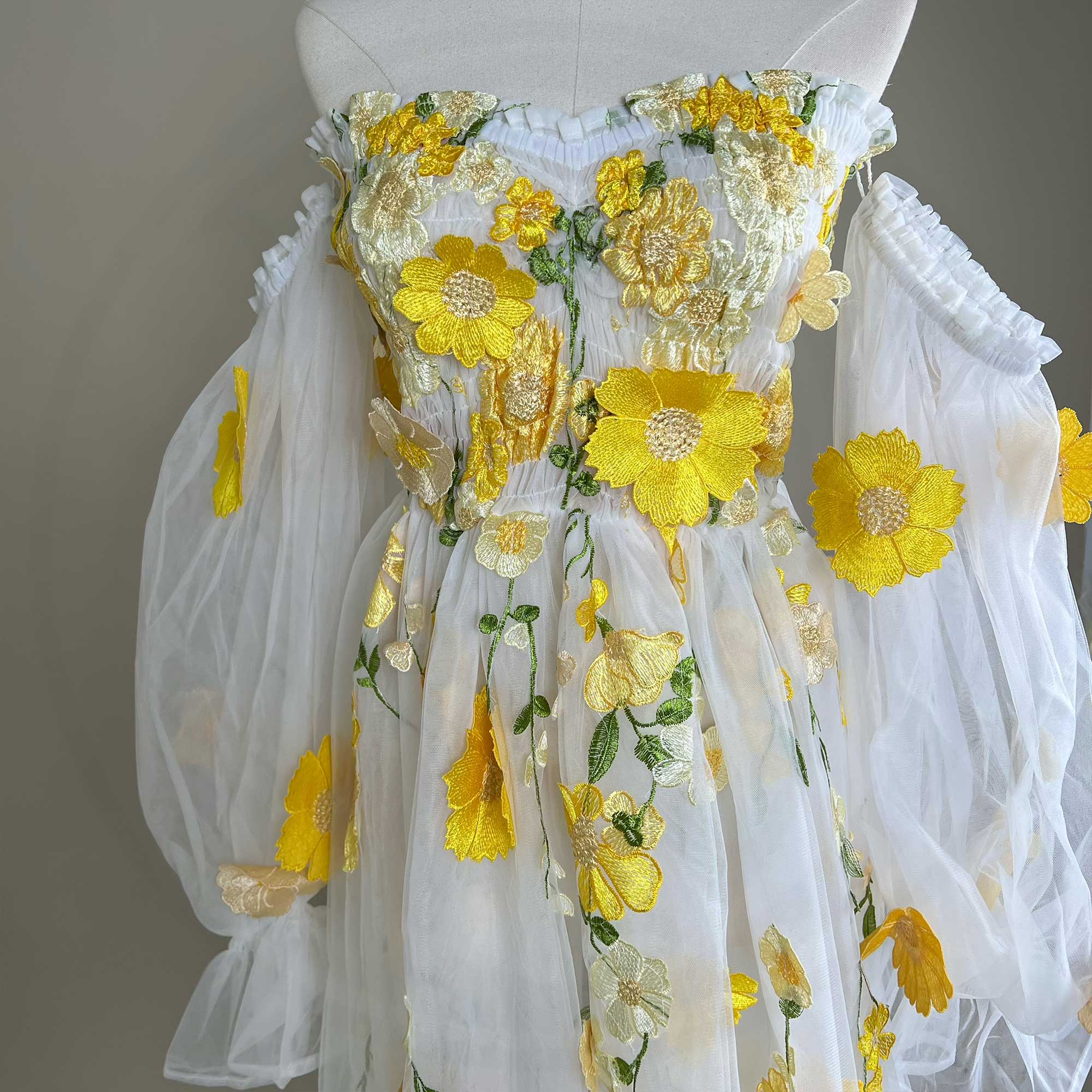 Abito Don&Judy in organza colo - Embroidery Organza recensione e prezzo