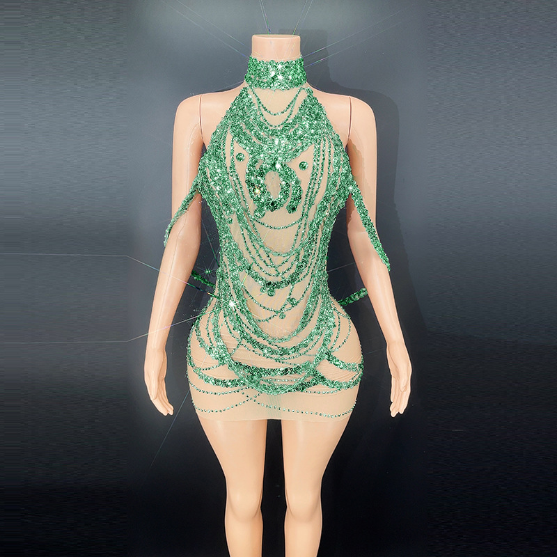 Abiti da ballo Sexy in argento - Embroidery Beads recensione e prezzo