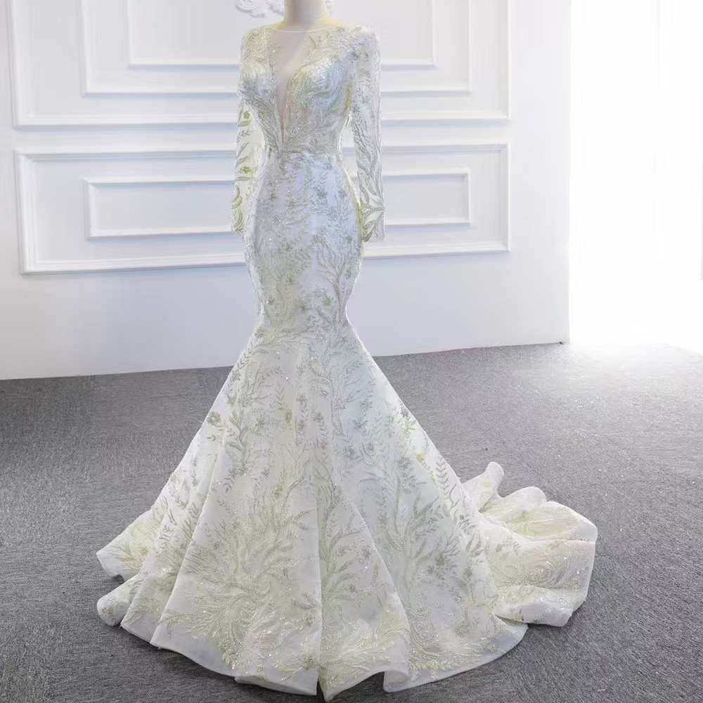 Abito da sposa con strascico s - Embroidery Organza recensione e prezzo