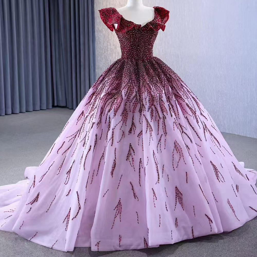 Abito da sera con scollo a O e - Embroidery Organza recensione e prezzo