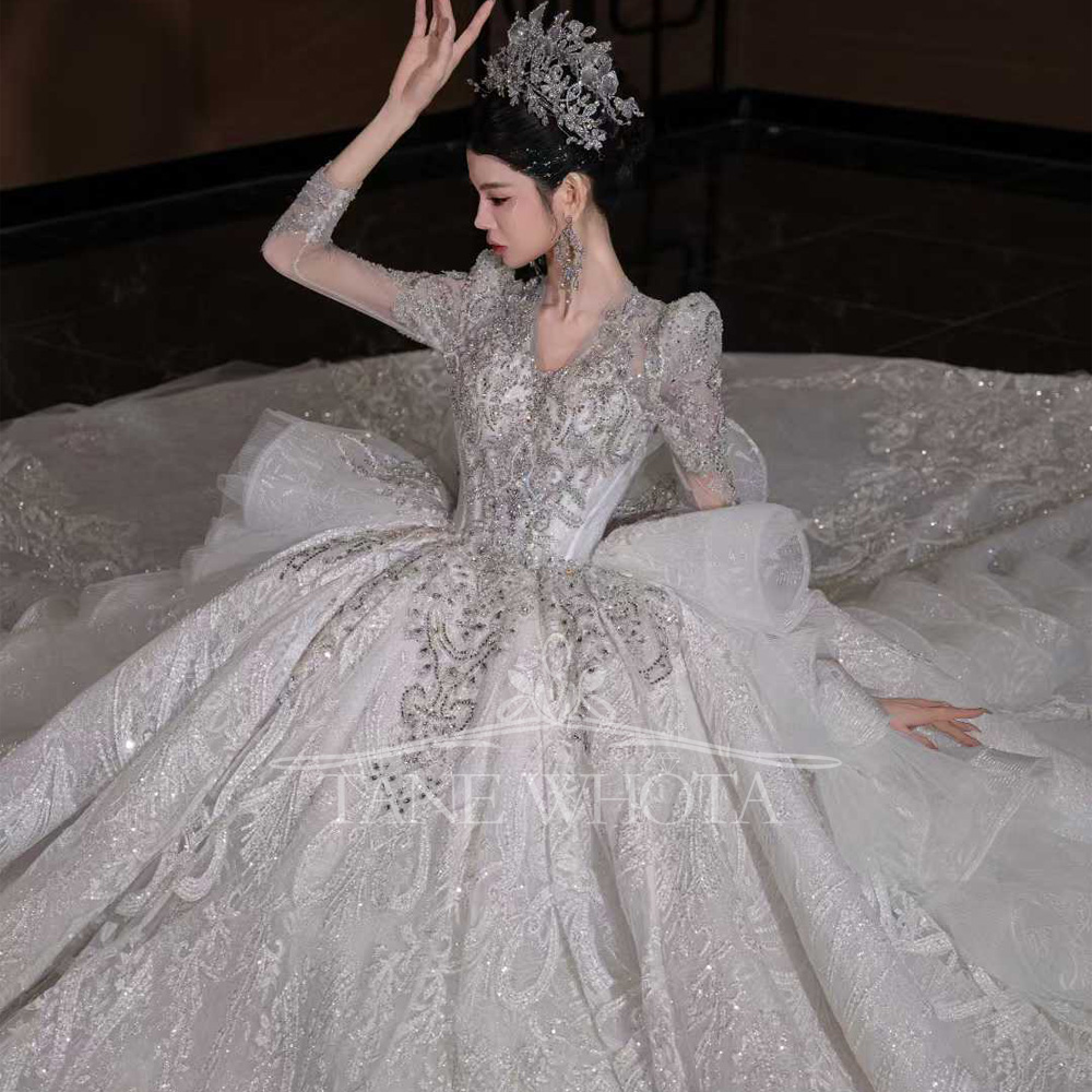 Abito da Sposa di Lusso con Sc - Embroidery Organza recensione e prezzo