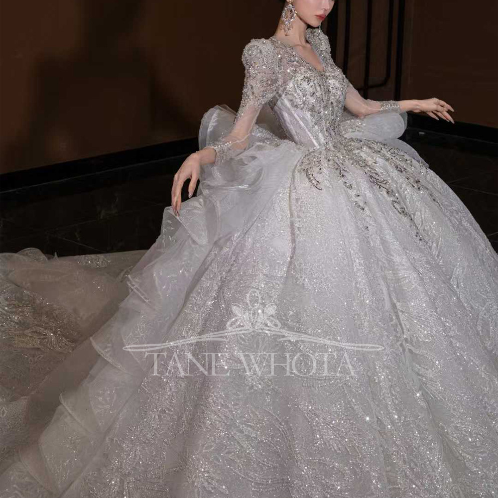 Abito da Sposa di Lusso con Sc - Embroidery Organza recensione e prezzo