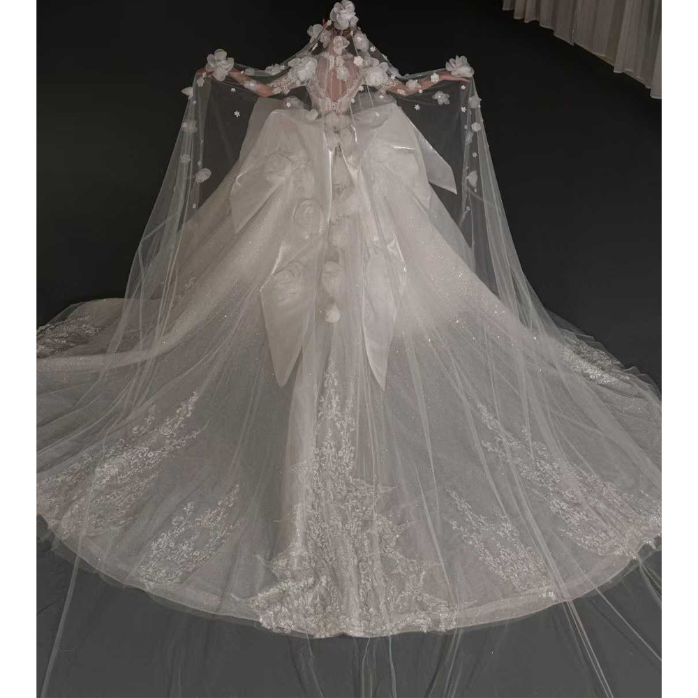 Abito da sposa di lusso con sc - Embroidery Organza recensione e prezzo