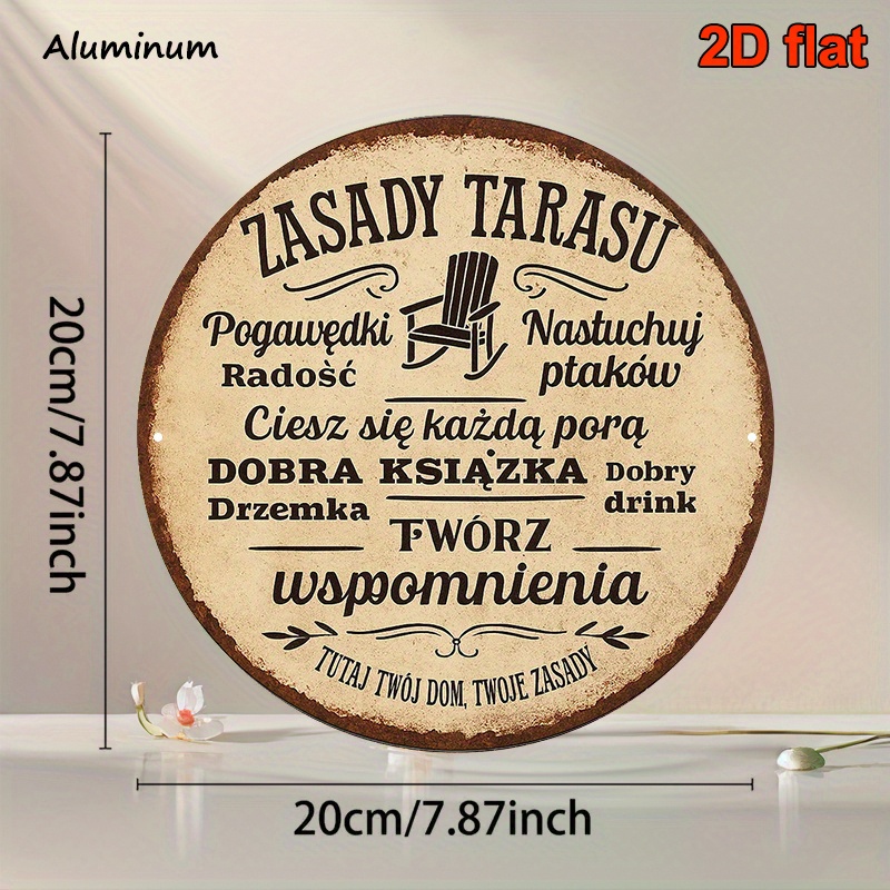 Targa in alluminio 2D piatta,  - Embroidery Garden recensione e prezzo