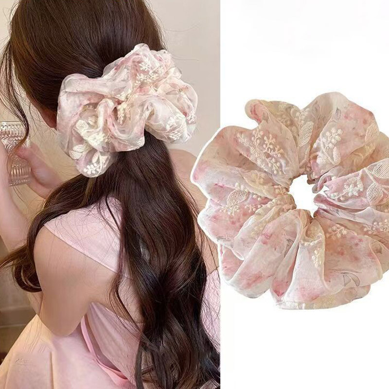 Eleganti elastici per capelli  - Embroidery Organza recensione e prezzo