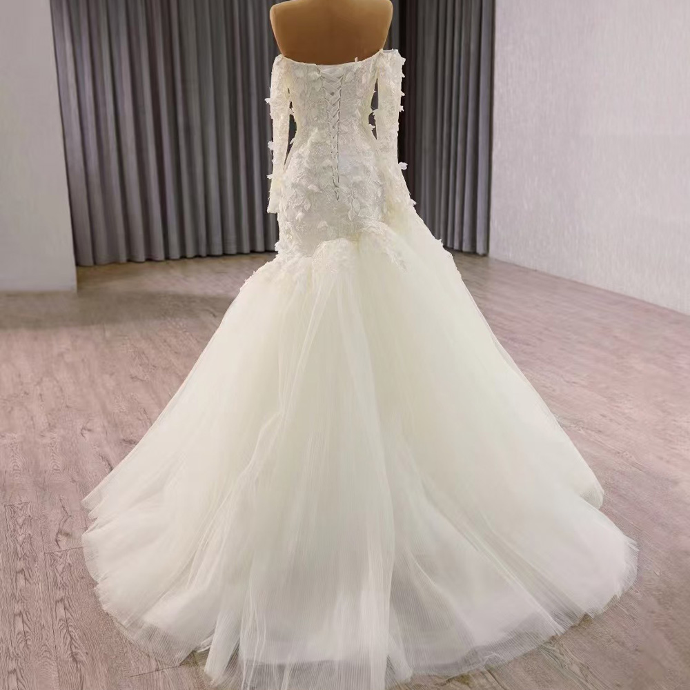Abito da sposa senza spalline  - Embroidery Organza recensione e prezzo