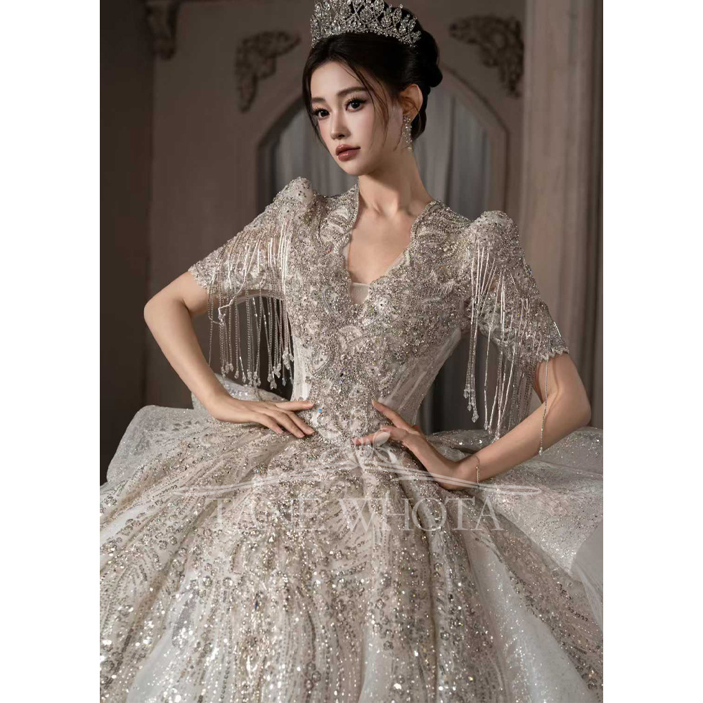 Abito da Sposa di Lusso con Ma - Embroidery Organza recensione e prezzo
