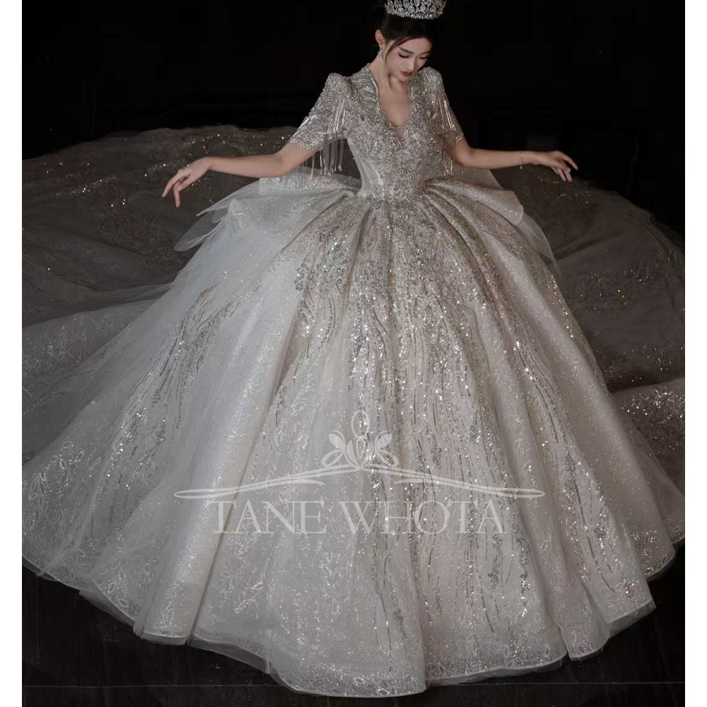 Abito da Sposa di Lusso con Ma - Embroidery Organza recensione e prezzo