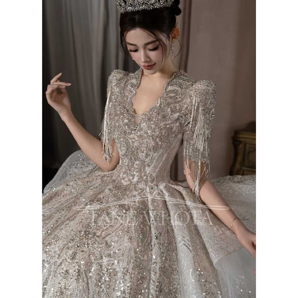 Abito da Sposa di Lusso con Ma - Embroidery Organza recensione e prezzo