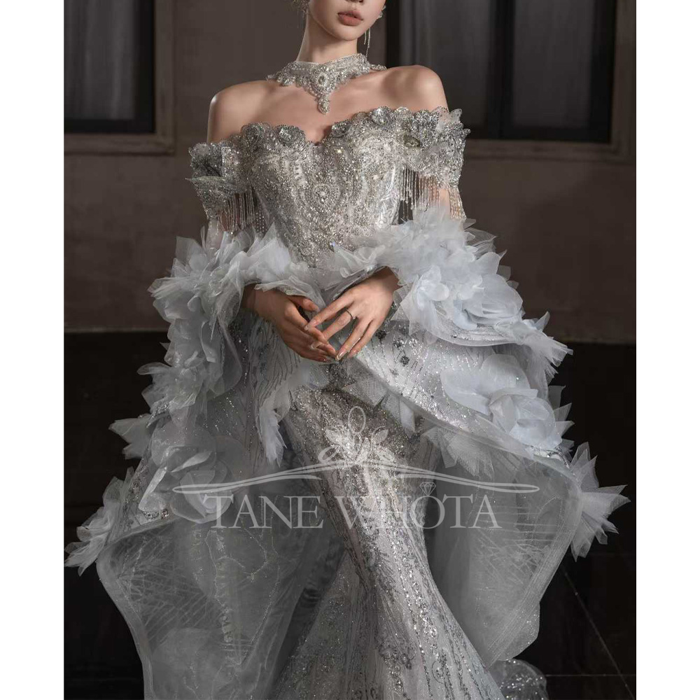 Abito da sposa tubino di crist - Embroidery Organza recensione e prezzo