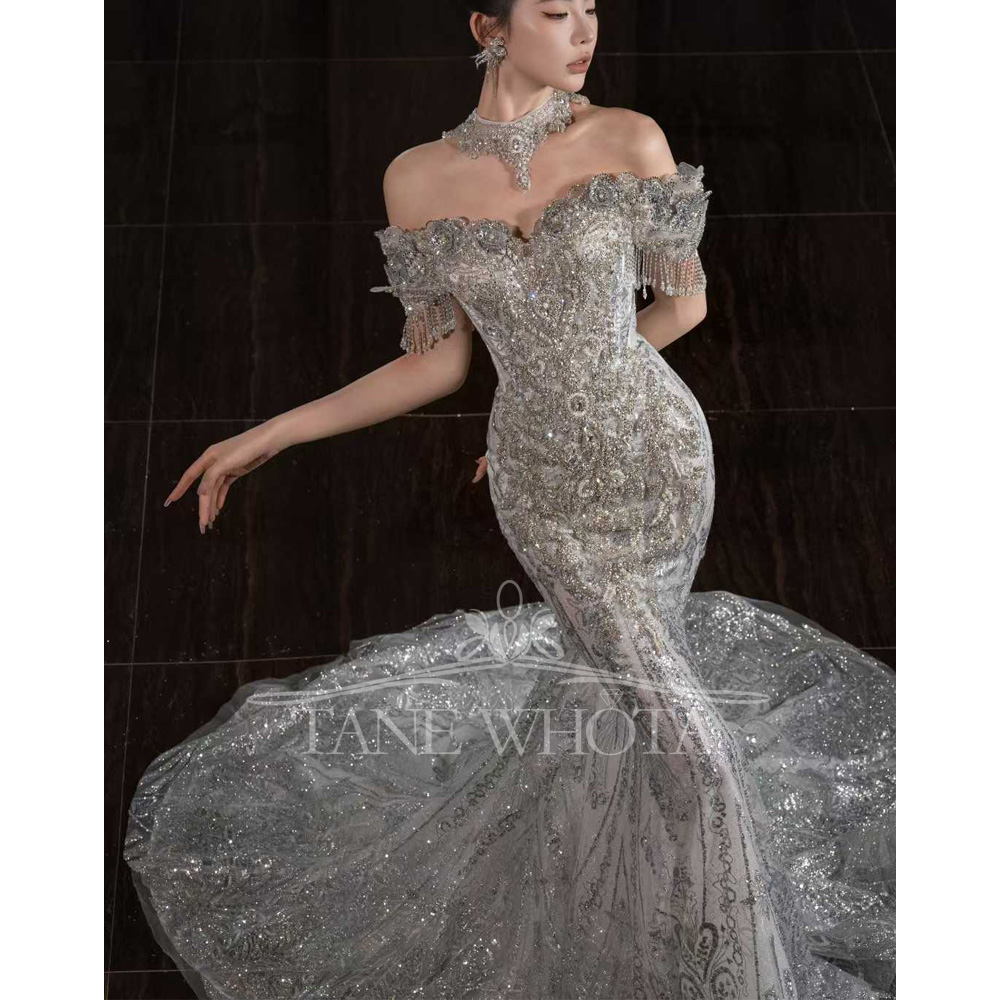 Abito da sposa tubino di crist - Embroidery Organza recensione e prezzo