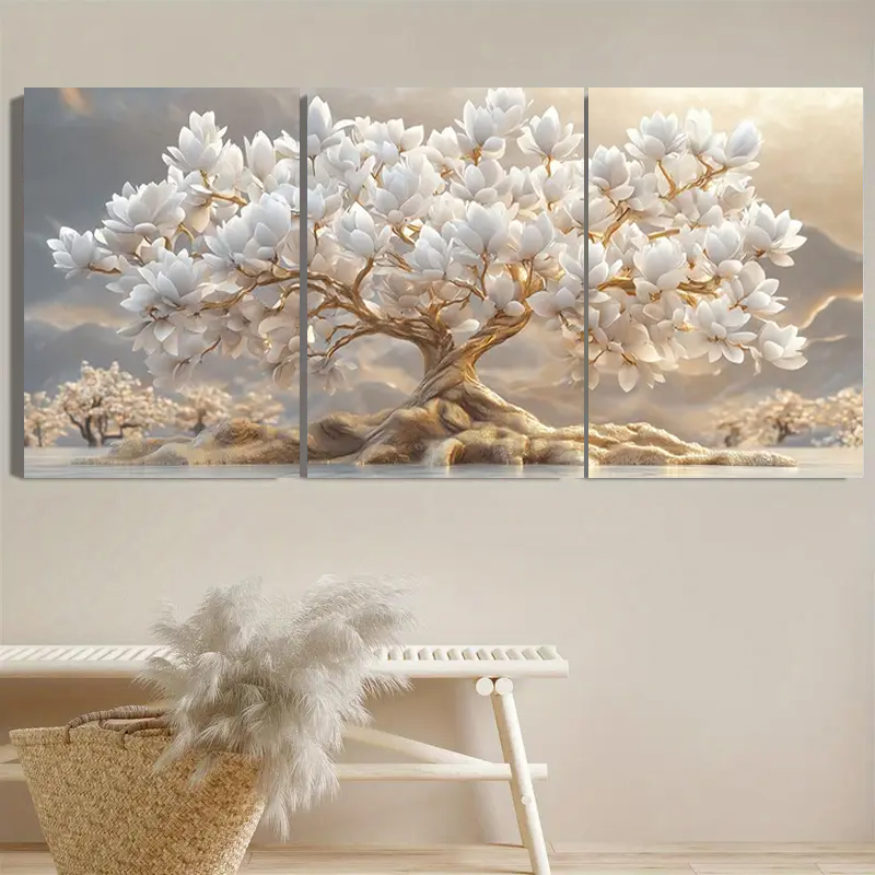 Albero di Fiori Bianchi e Fogl - Embroidery Stitch recensione e prezzo